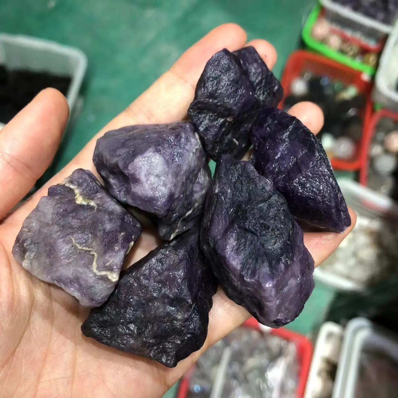 Sugilite Rough Stones Natural Quartz Crystal Purple Gems Rare Mineral Specimens Healing Reiki Decoration