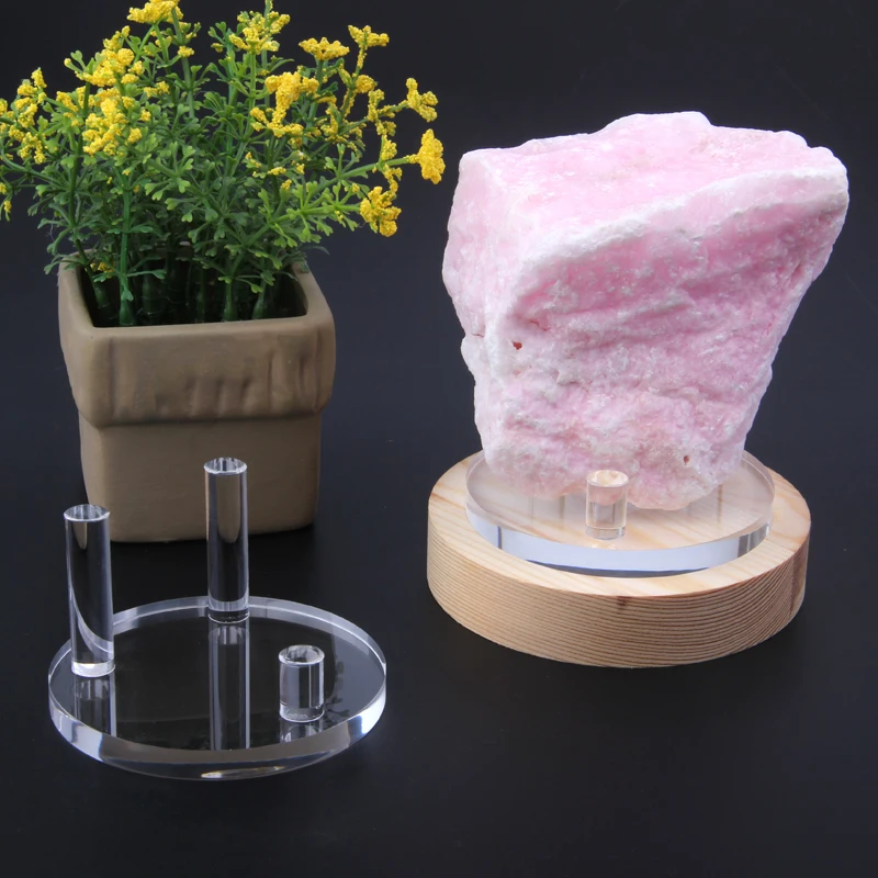 2 PCS New arrival Popular Style 8x8 cm crystal stand acrylic base for minerals stone display rack