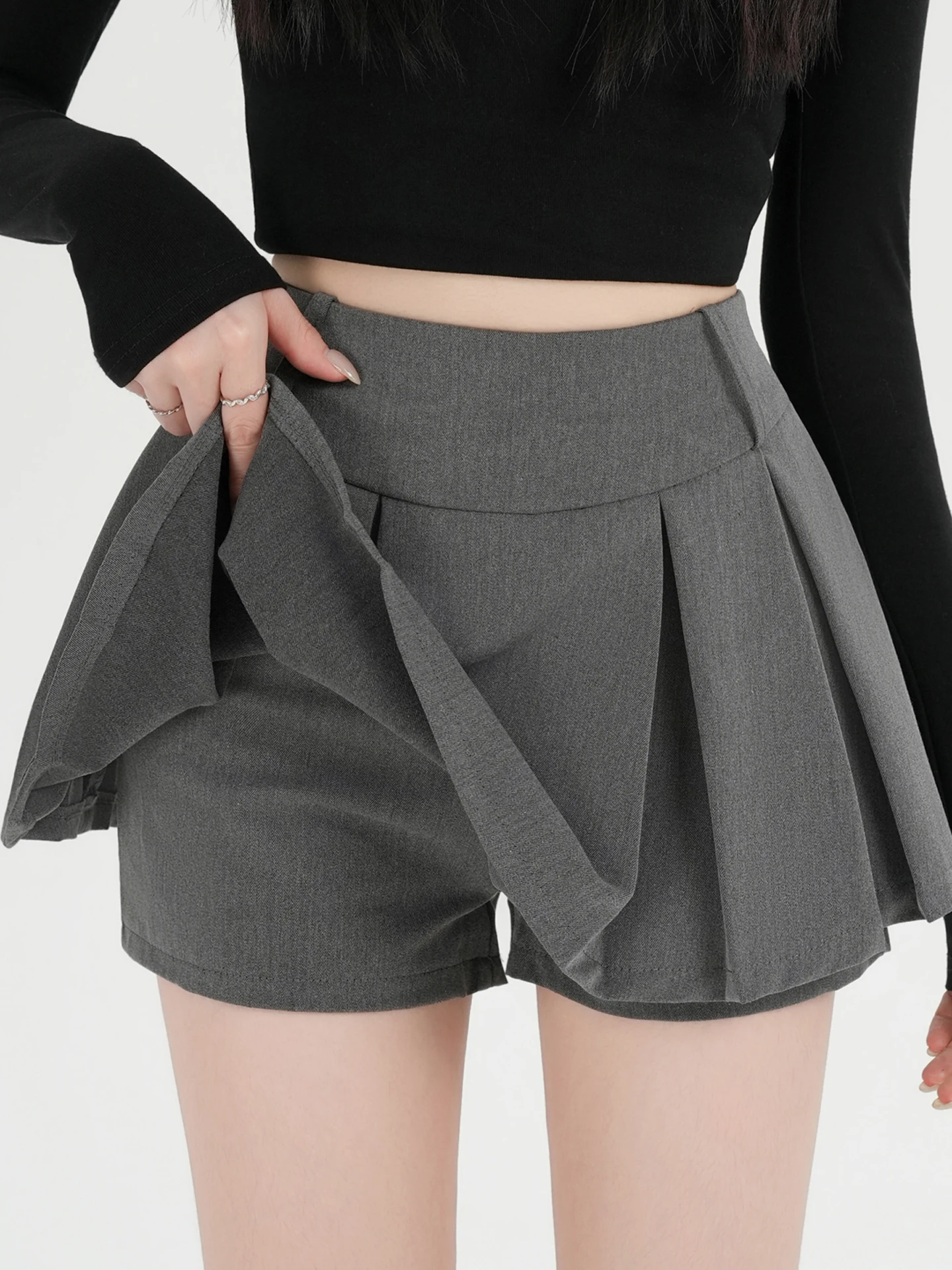 

ay Suit A-Line Skirt Women Spring Autumn 2026 New Sle Trendy Girl High Waist Polyester Fiber Anti-Static Skirt