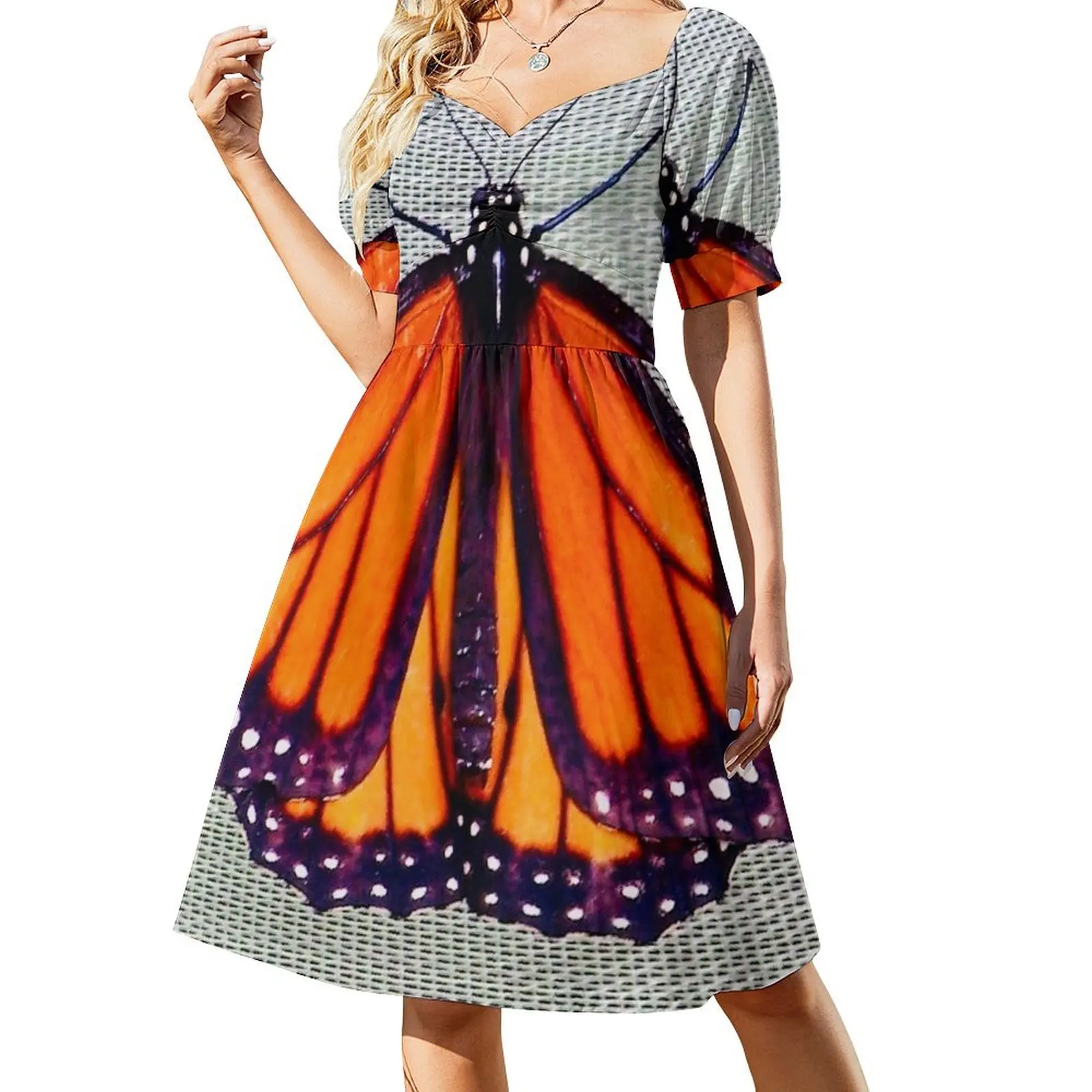

Monarch Butterfly Short-Sleeved Dress Dance dresses Clothing Women's clothing dresses for women