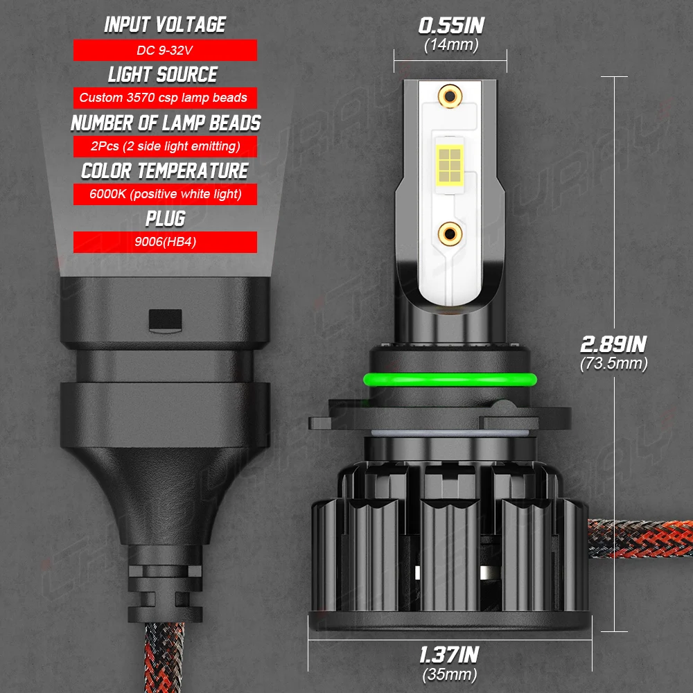 CHUSYYRAY Compatible For GMC Envoy 2002-2009 LED 9005 9006 High Low Beam Headlight Bulbs 880 Fog light Bulbs Combo Kit Voiture