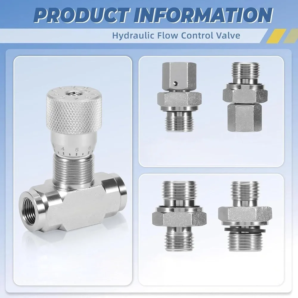 G1/4 Thread Hydraulic Control Valve M14 Connection L08 Metric Thread Bidirectional Restrictor Valve Bidirectional Restrictor