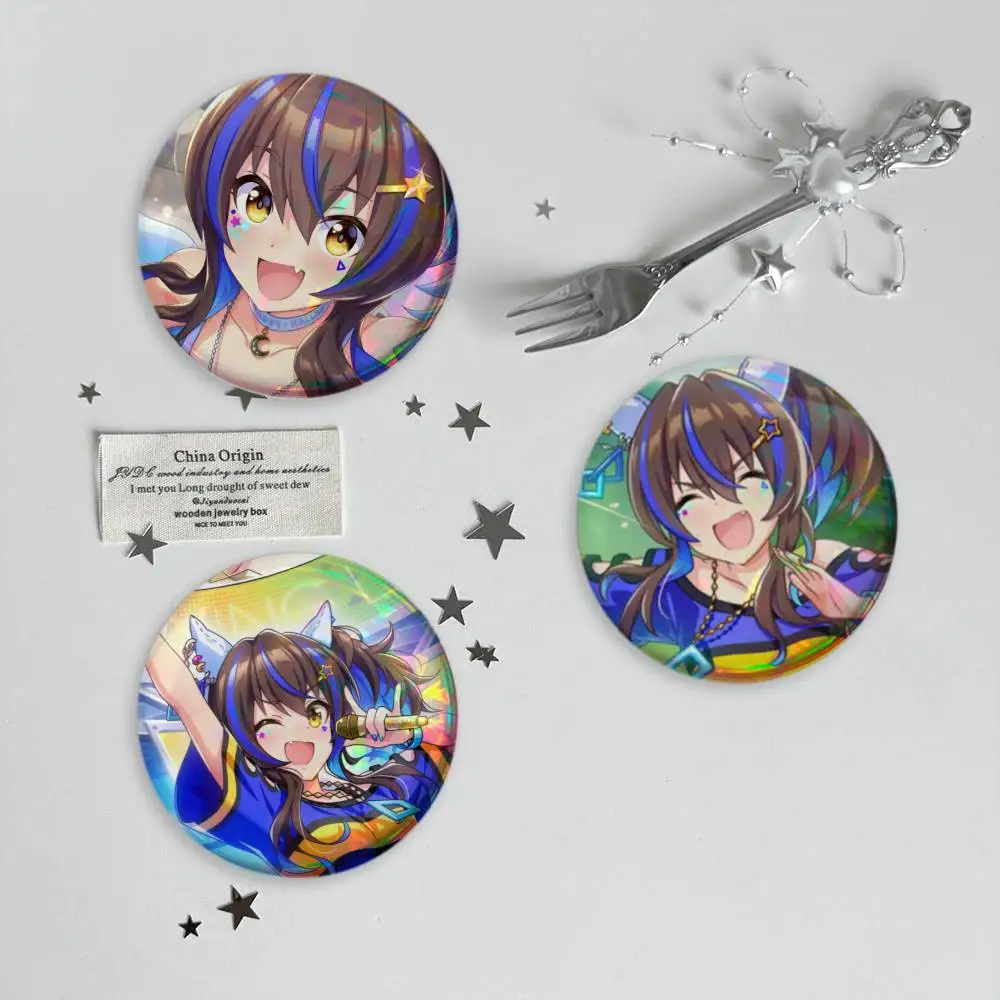 Umamusume Daitaku Helios Badges Button Round Creative Pin Brooch Badge Bag Decor Accessories Fans Collect Friends Gifts