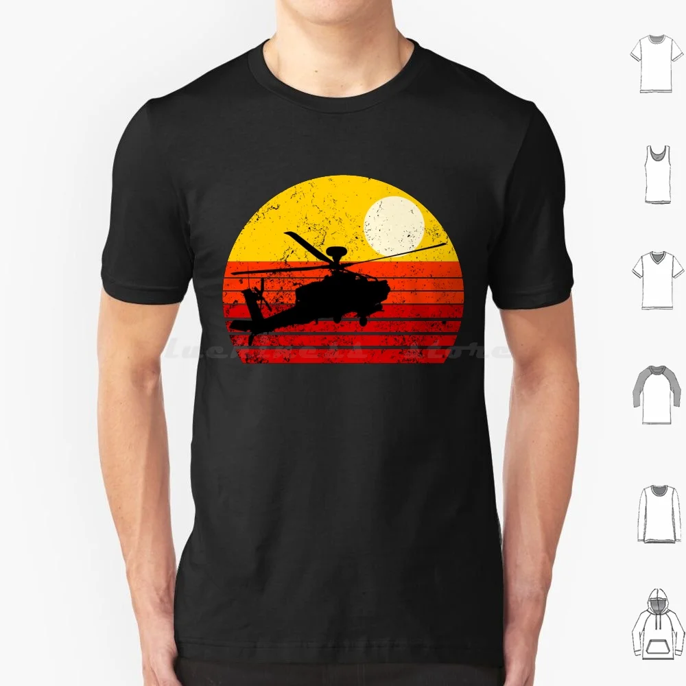 Apache Ah-64 Gunship T Shirt Men Women Kids 6xl Apache Helicopter Aviation Enthusiasts Simulator Gamers Model Airplane Builders