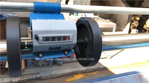 1500-2400 Width Wallpaper Rolling Machine  / Industrial Electric Plastic Roll Fabric Cutting Machine With Light Inspection