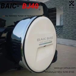 ForBaic2024  BJ40 spare tire cover modification special stainless steel car wheel hub cover tire cover urban hunter version