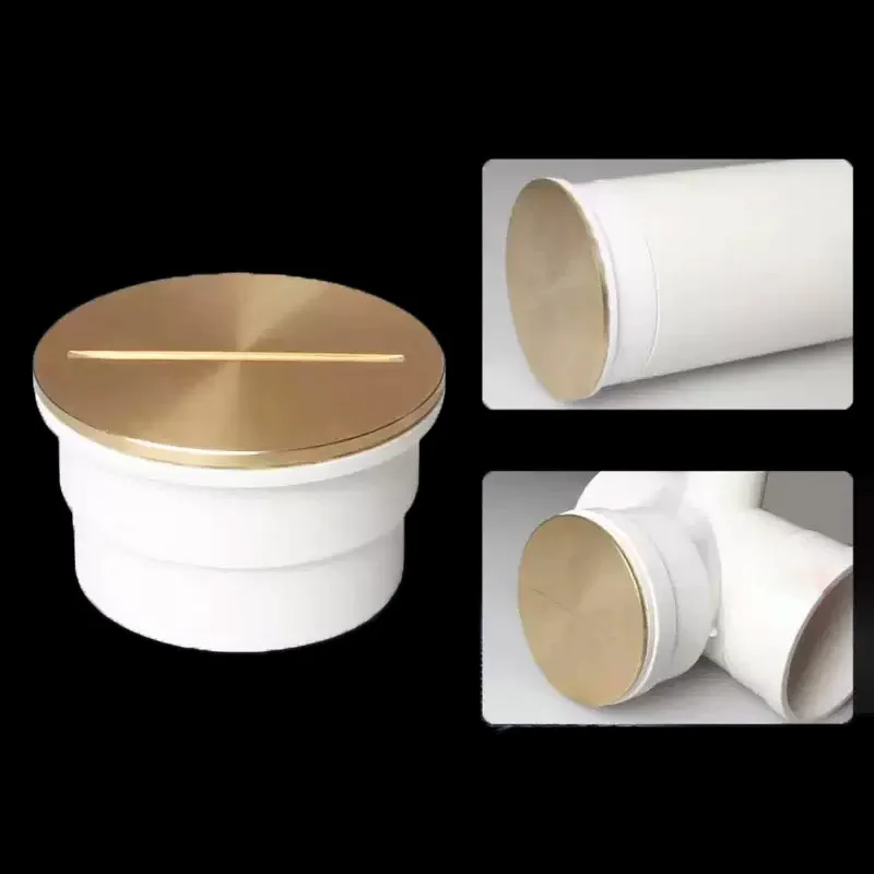 1~5PCS White 75mm PVC Copper Surface Water Pipe Cleaning Port Outlet Drain Pipe Plug Cap Pipe Pipes/Pipe Fittings Dual Use