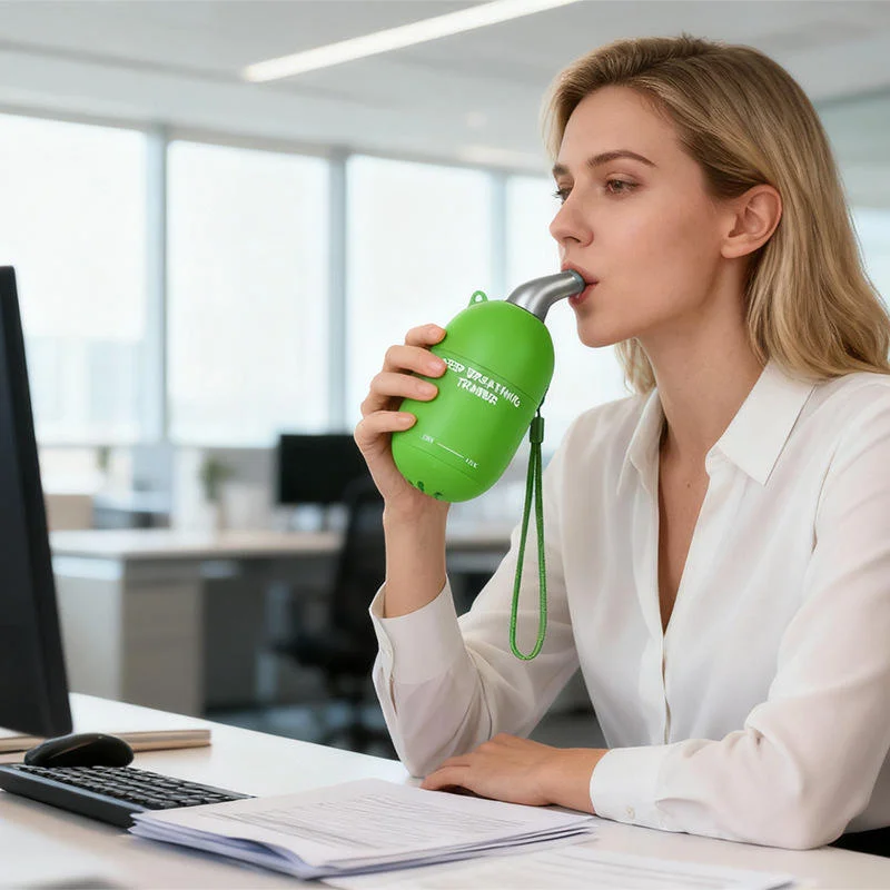 

Creative Green Deep Breathing Trainer Vibration Sputum Expector