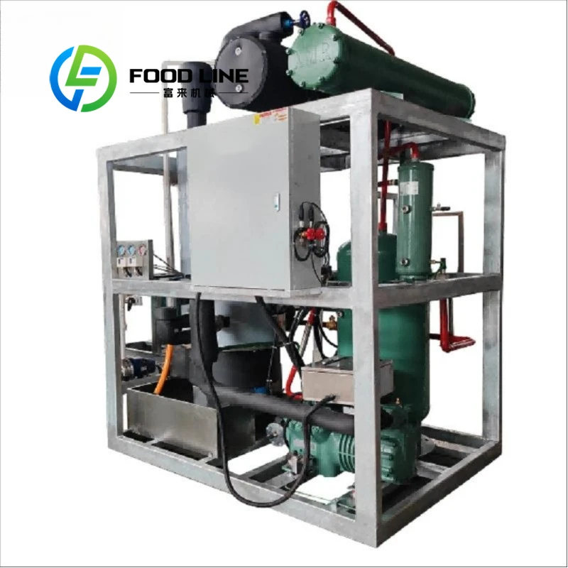 Customized High Efficiency 5 Ton Industrial Flake Ice Machine Food Processing Low Energy Consumption
