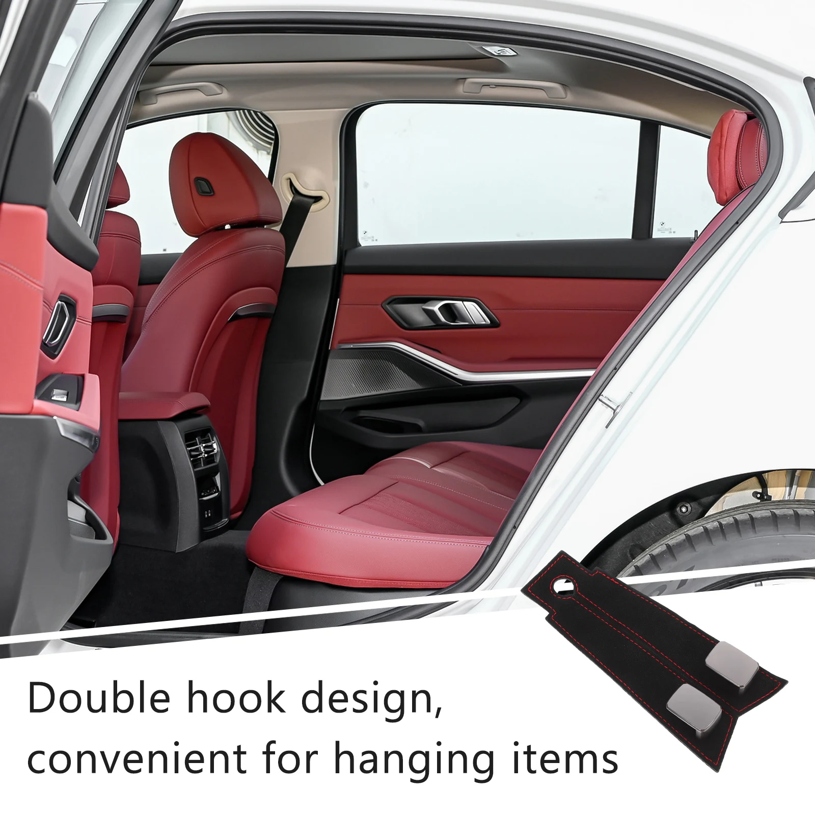 

Durable Headrest Hook Heavy Duty Hanger Organizer For Back Seat Storage Large Capacity No Color Fits Vehicle