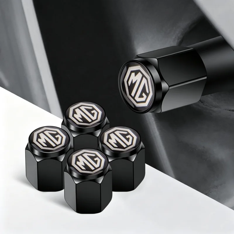 Car Tire Valve Caps Wheels Anti Dirty Valve Cover Decoration Accessories for MG ZS 5 7 6 Cyberster MG4 EV ES5 HS ONE GT GS