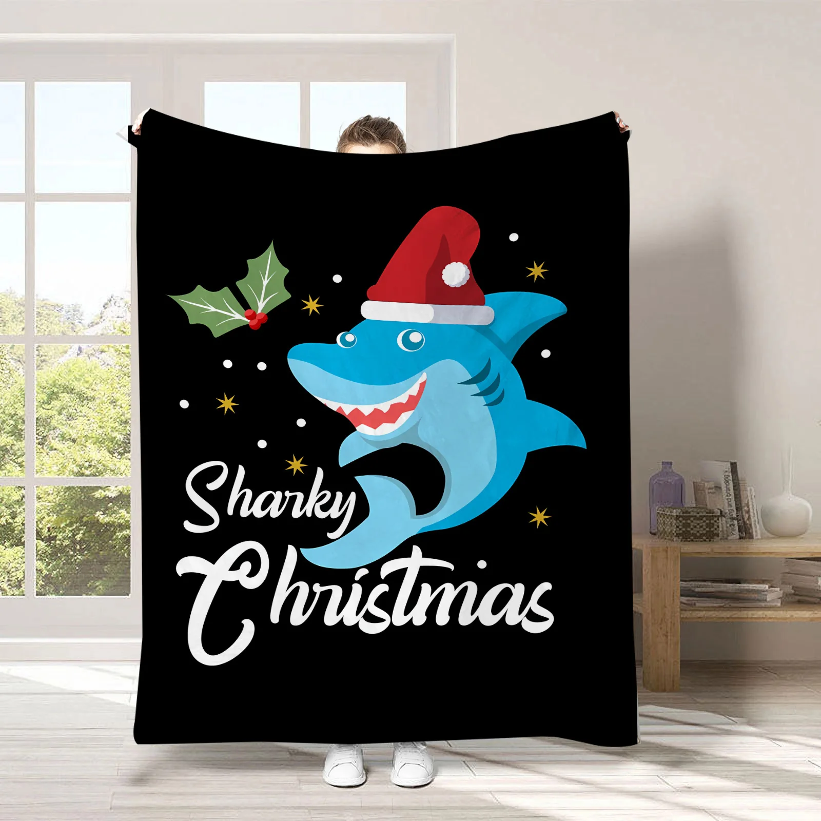 Cute Whale & Fish Beach Towel Navy Striped Print Quick Dry Absorbent Towel for Women Girls