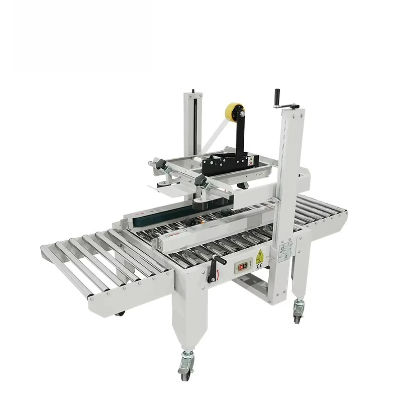 Automatic Folding Carton Glue Sealing Machine Induction Sealing High Precision Beverage Packaging Film Gear Drive