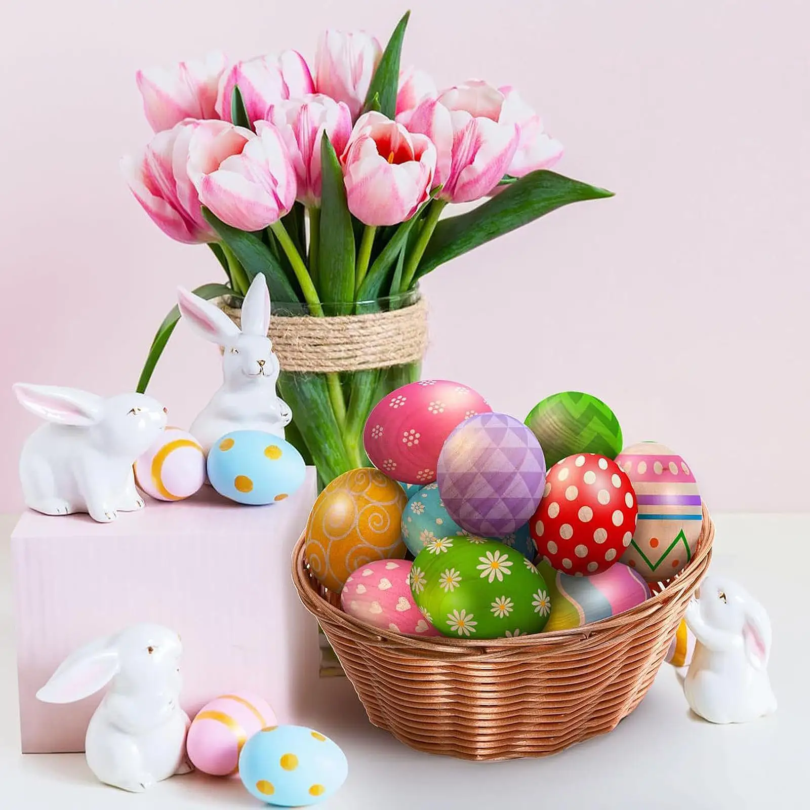 Unfinished Easter Eggs Decoration Activity Supplies DIY Crafts for Painting Holiday Crafts Making School Projects Spring Easter