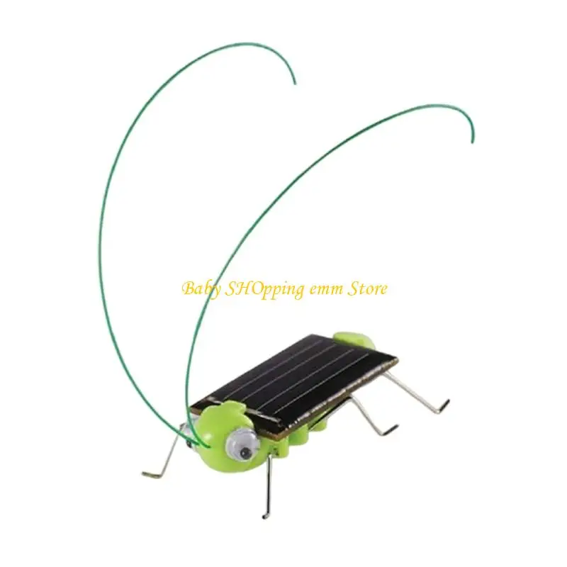 

23GD Jumping Solar Grasshopper Insect Toy For Children Science Experiment Hands On Learning Activity No Batteries Needed