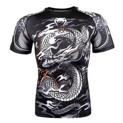 New Avengers: Captain America 3D Printed Fish Scale Battle Suit Marvel T-shirt Men's Short Sleeved Sports Fitness Bodysuit