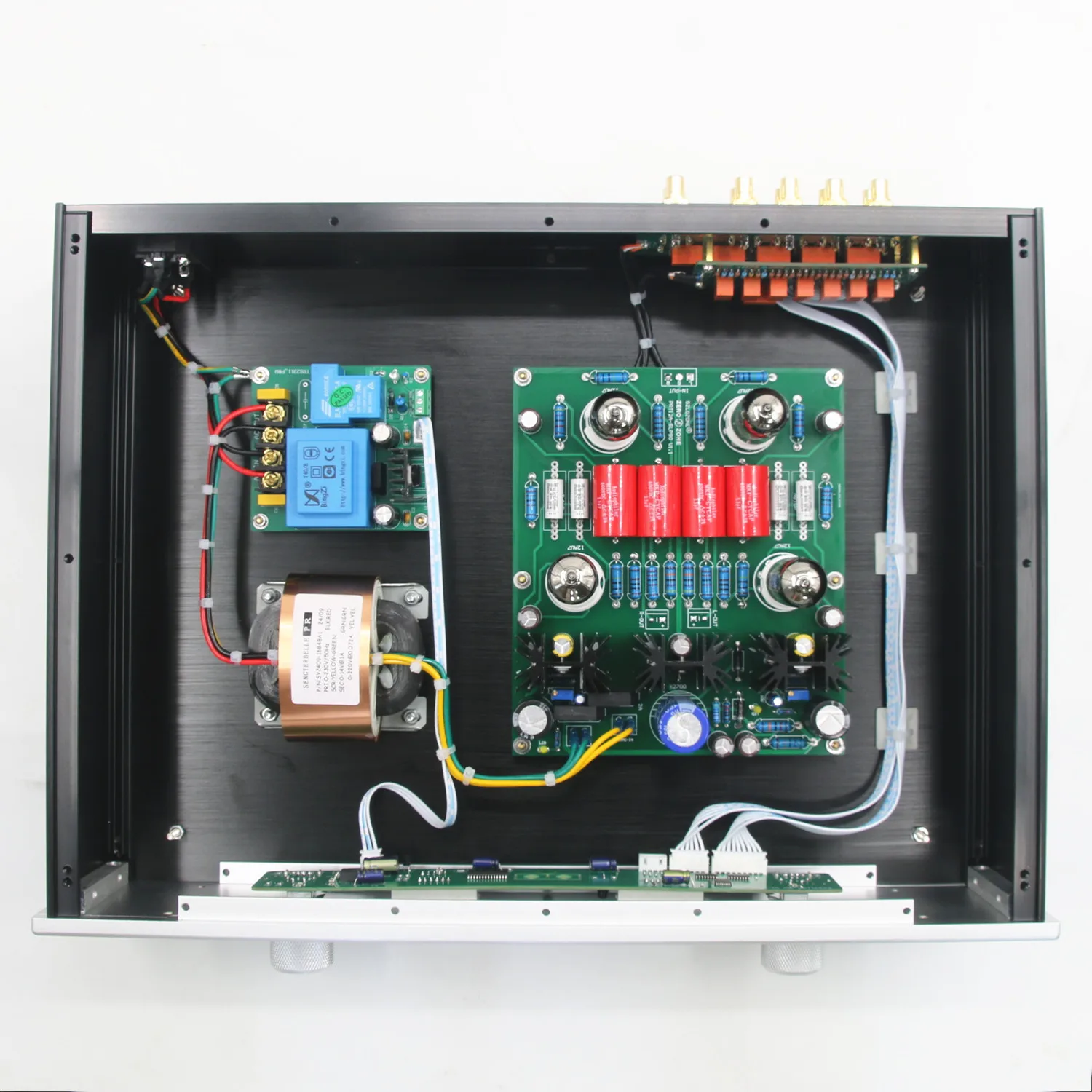 STR12A-Max rujukan CARY SLP90 sirkuit ECC82, tabung vakum kendali jarak jauh Preamplifier Audio HiFi 4 dalam 1 pra-amp