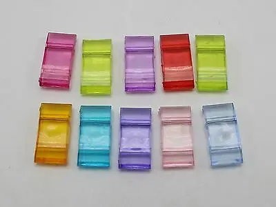 100  Transparent Acrylic Square 2-Hole Beads 18X9mm