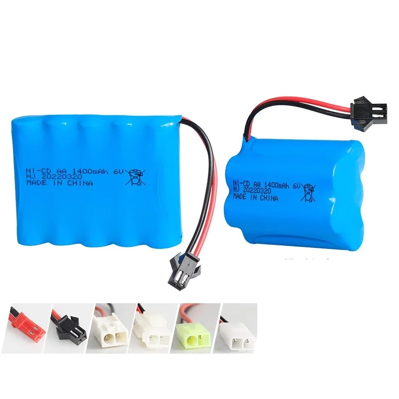 6v 1400mah NI-CD Battery For Rc toys Car Tanks Trains Robot Boat Gun NI-CD AA 1400mah 6v Rechargeable Battery