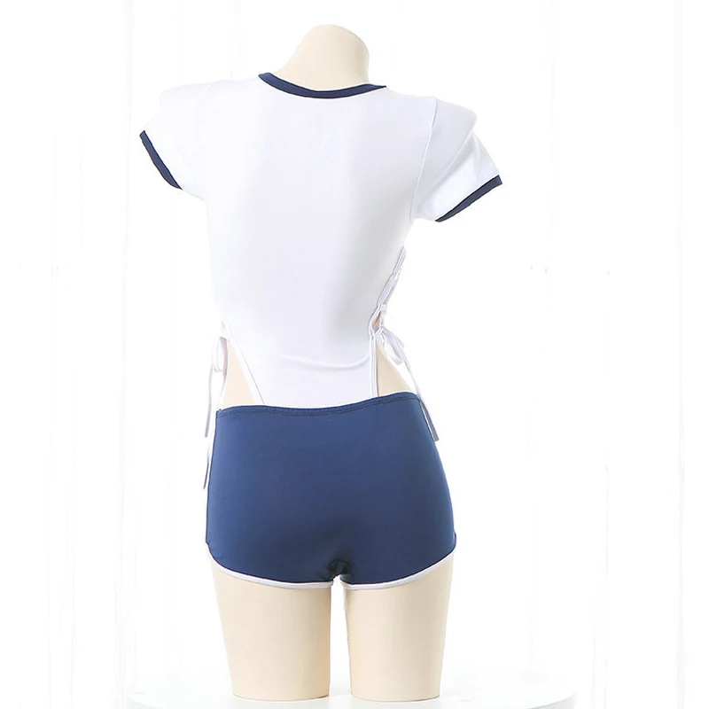 Japanese Anime Student School Swimsuit Unifrom Swimwear Outfits Women Bodysuit Pajamas Pool Party Costumes Cosplay