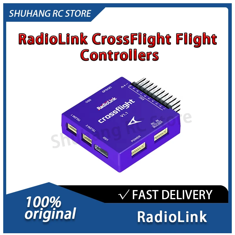 RadioLink CrossFlight Flight Controllers V1.1 OSD Module Integrated 10 Channels PWM Output for Multirotor Airplane Car Boat