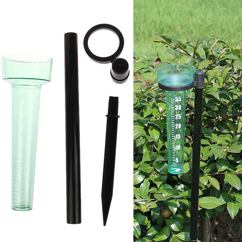 35mm Portable Rain Gauge Collect Rainwater Meter Polystyrene Water Rain Measurement Tool Outdoor Garden Ground Rainfall Guage