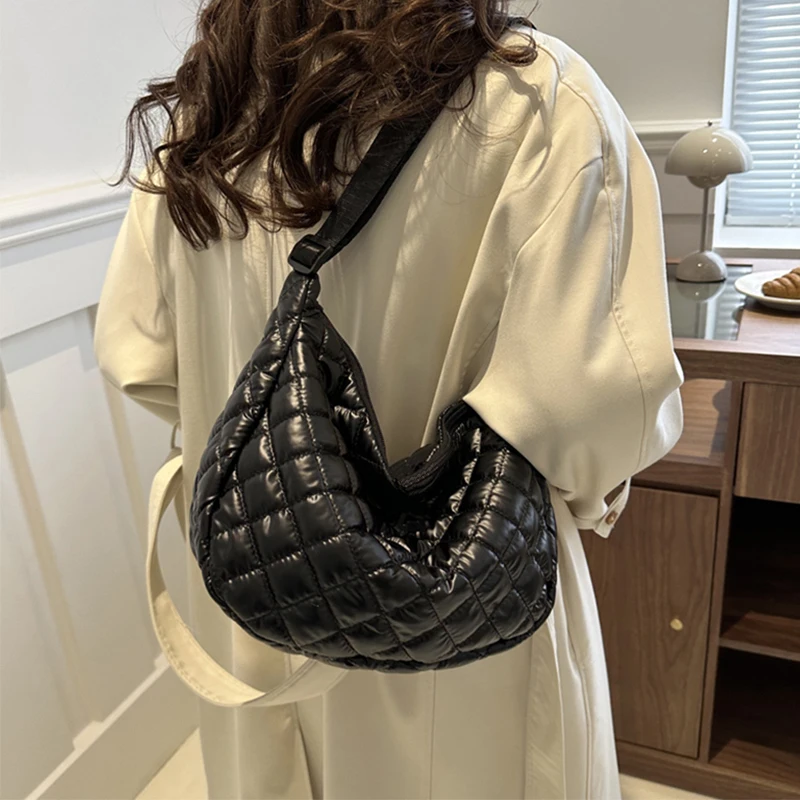 Hochwertige kleine Tasche mit Textur für Damen und Herren, vielseitige Umhängetasche mit einer Schulter – Detail 7