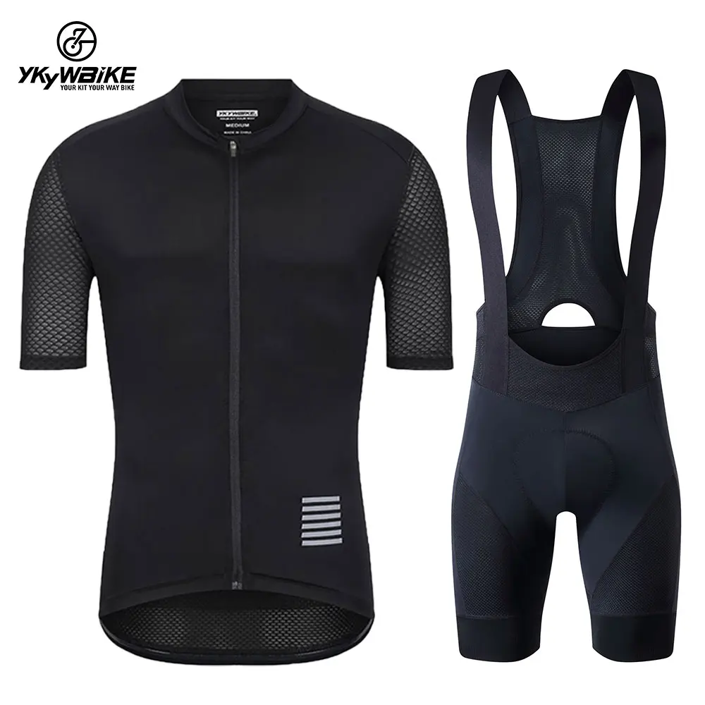 YKYWBIKE Radtrikot-Set, klassisches MTB-Radsport-Trägerhose-Set, reflektierend, individuelle Fahrradbekleidung, Fahrradbekleidung, Maillot 9