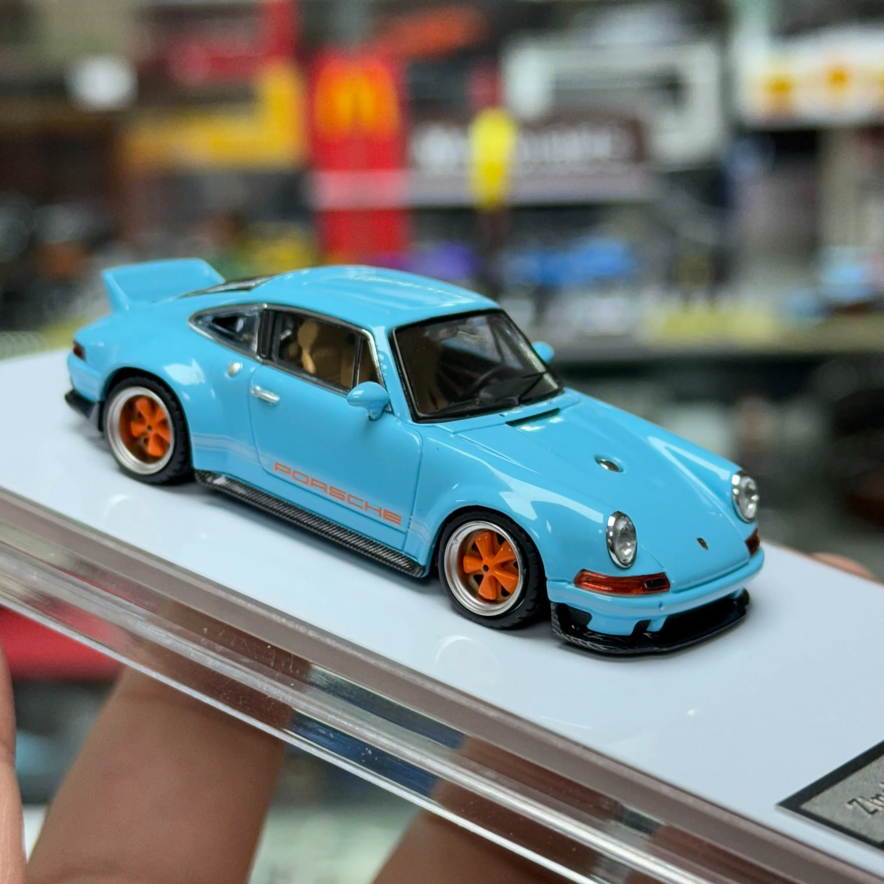 Zincit Model ZM Porsche 911 Singer DLS Coupe 1:64 High Detail Simulation Diecast Alloy Collectible Car Model Toy Perfect Gift