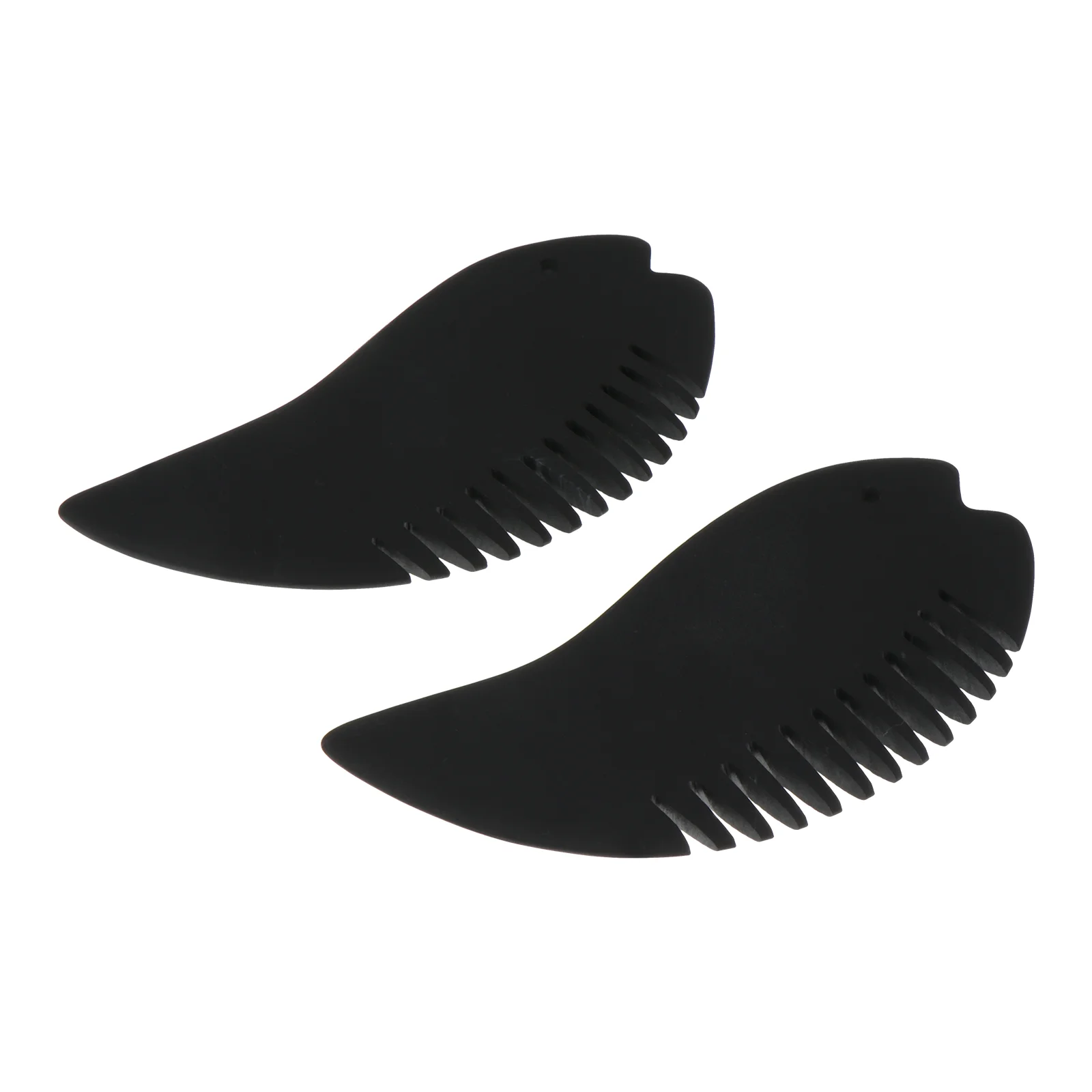 

2 Pcs Scraping Tablets Fish Comb Miss Scraper Tool Bianstone Head Massage Combs