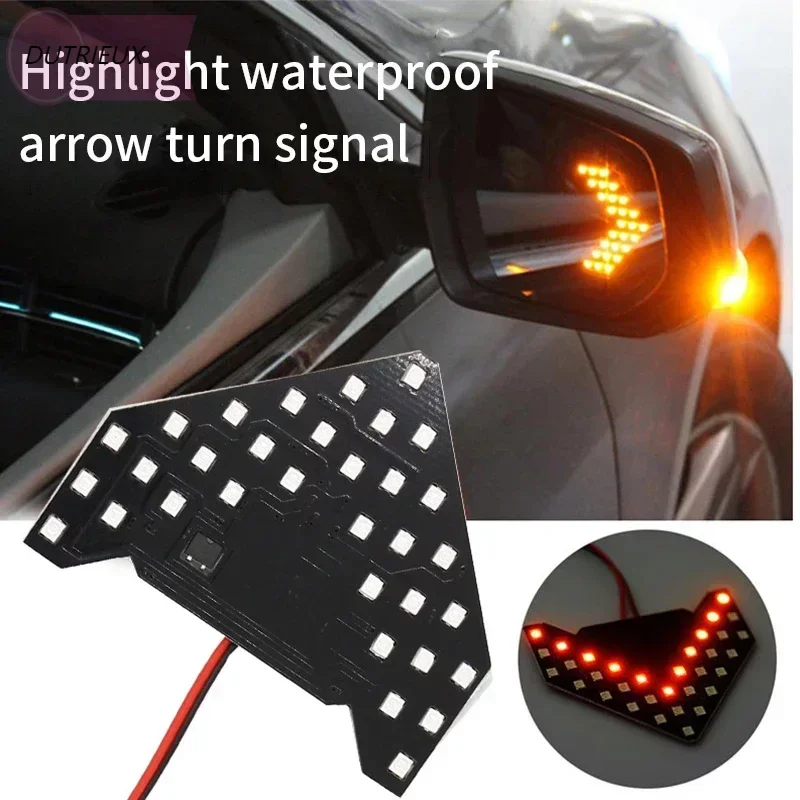 

2x Car Styling LED Turn Signal Light Rear View Mirror Arrow Panels Indicator Light Rearview Mirror Signal bulb 33SMD Arrow Light