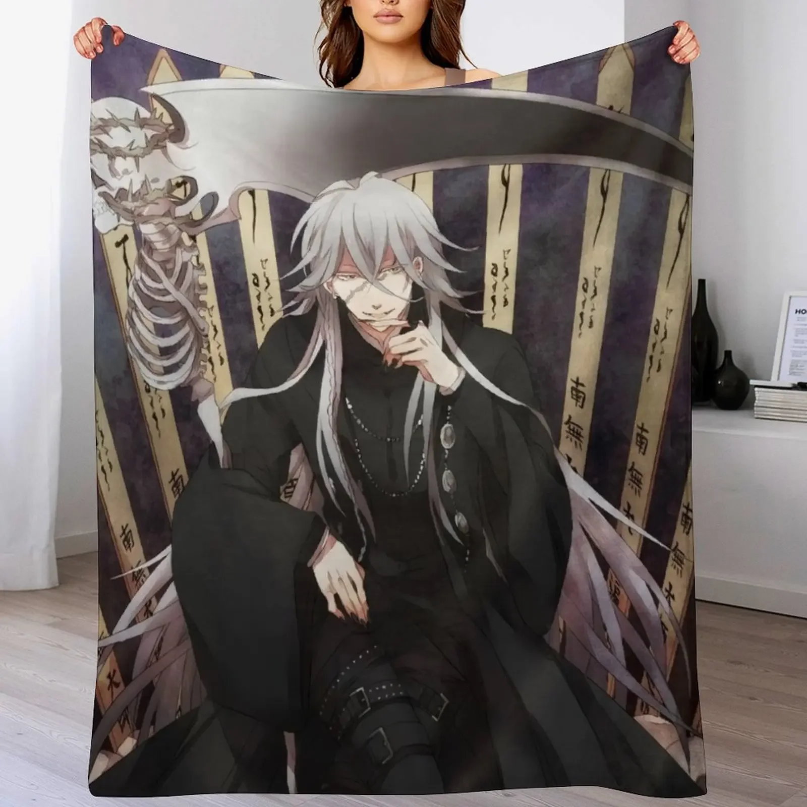 

Undertaker Throw Blanket Travel Size Cozy Blanket for Plane Train