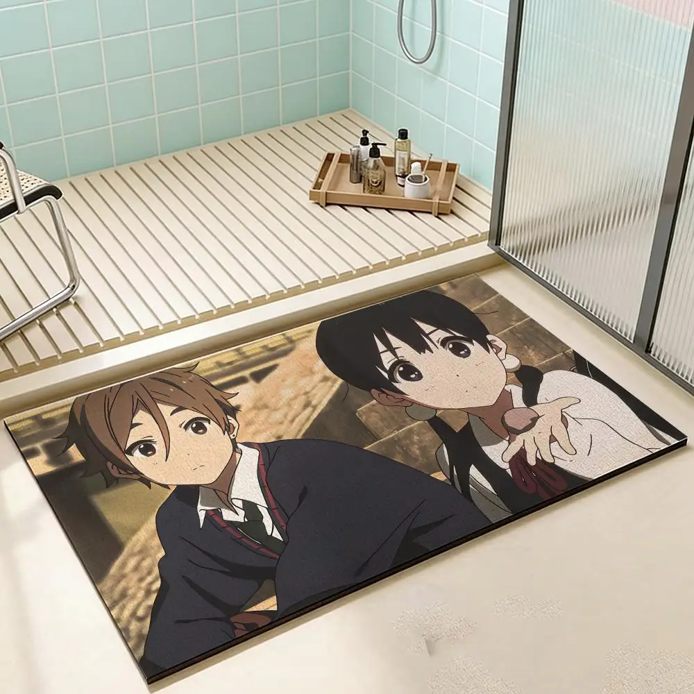Floor Mat Diatomaceous Earth Bath Mat, QuickDrying, Water Absorb，MultiScene Household Floor Mat T-Tamako Love Story
