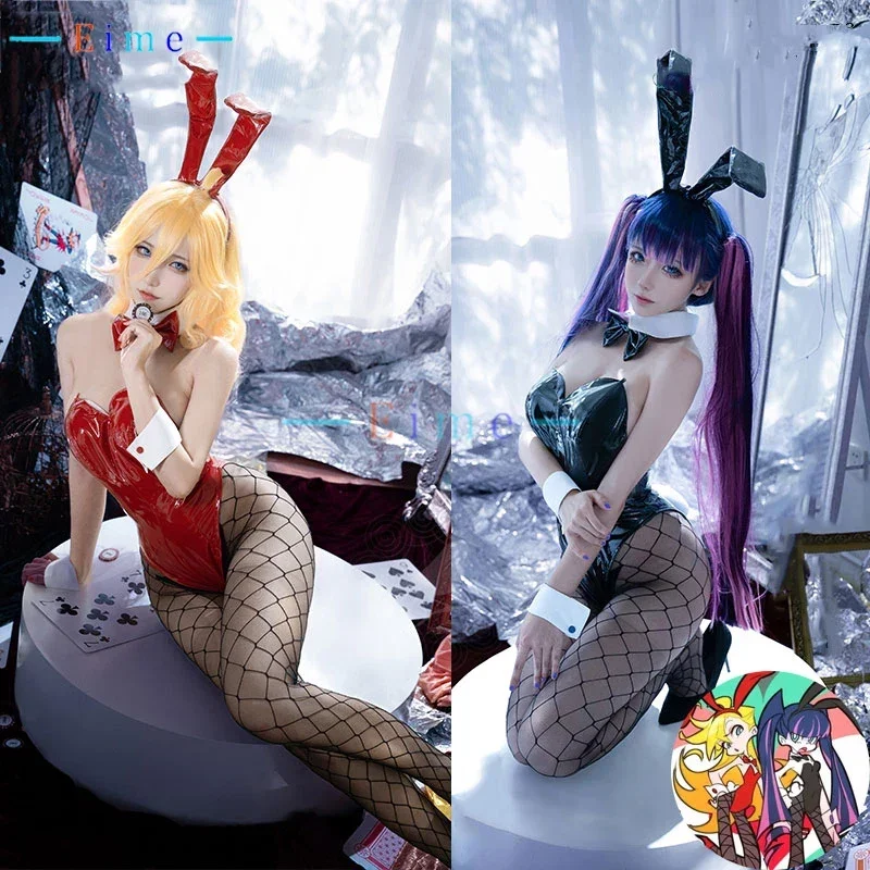 

Stocking Panty Anarchy Bunny Girl Cosplay Costume Anime Panty & Stocking with Garterbelt Cosplay Party Suit Halloween Uniforms