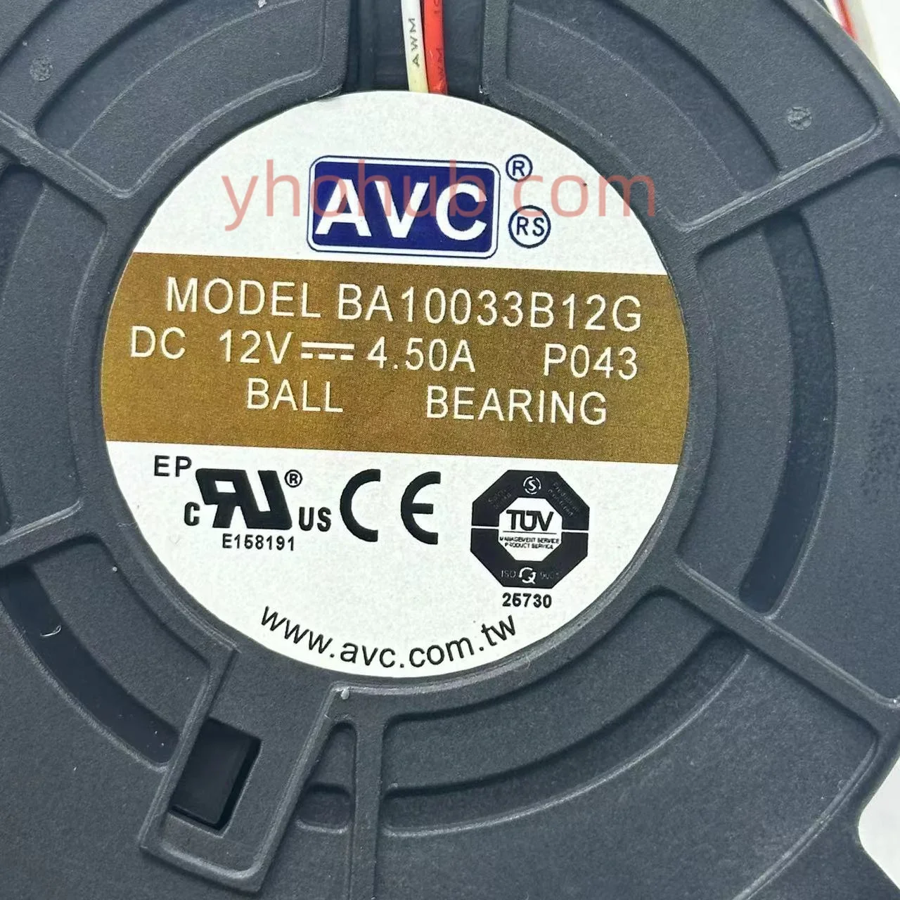 AVC BA10033B12G P043 DC 12V 4.50A 97x97x33mm 3-Wire Server Cooling Fan