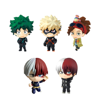 MHA Anime Figure Midoriya Izuku Todoroki Shoto Rody Soul Action Figurine Bakugou Katsuki figure mini cute Collection doll Gifts