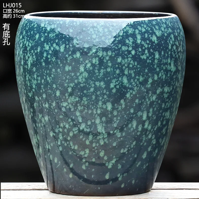YFY large-diameter flower pot picking up leakage large  living room bonsai fortune tree potted plant  pottery pot flower pot