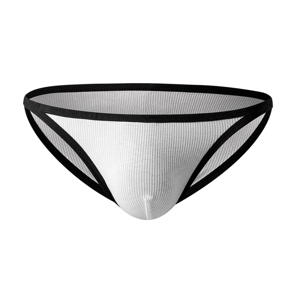 Men's Panties Low-Waist Briefs Threaded Underpants Comfortable Shorts Sexy U Convex Underwear For Hot Man Breathable Lingerie image 3