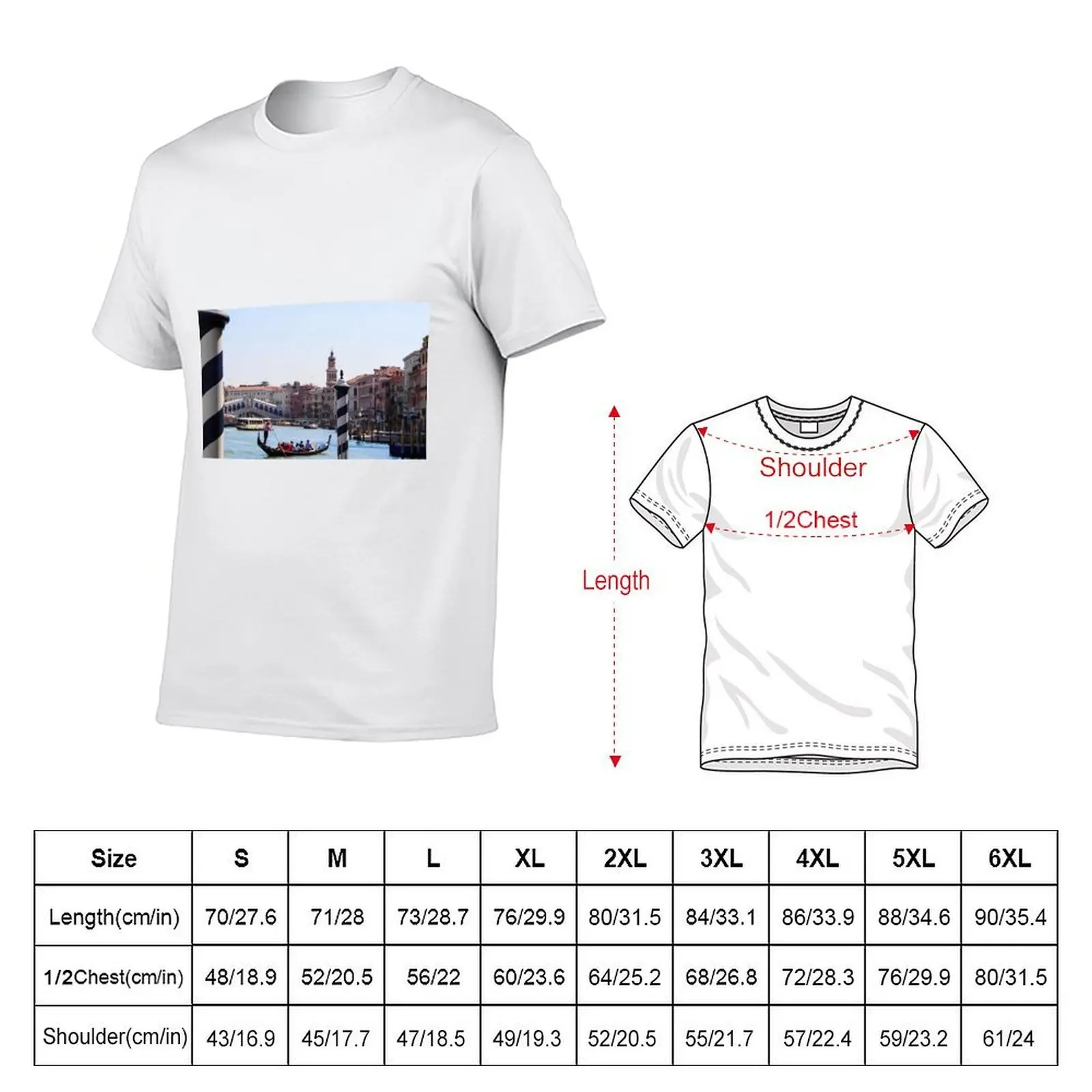 Rialto Bridge and Gondola T-Shirt man t shirts graphic t shirts designer T-Shirt