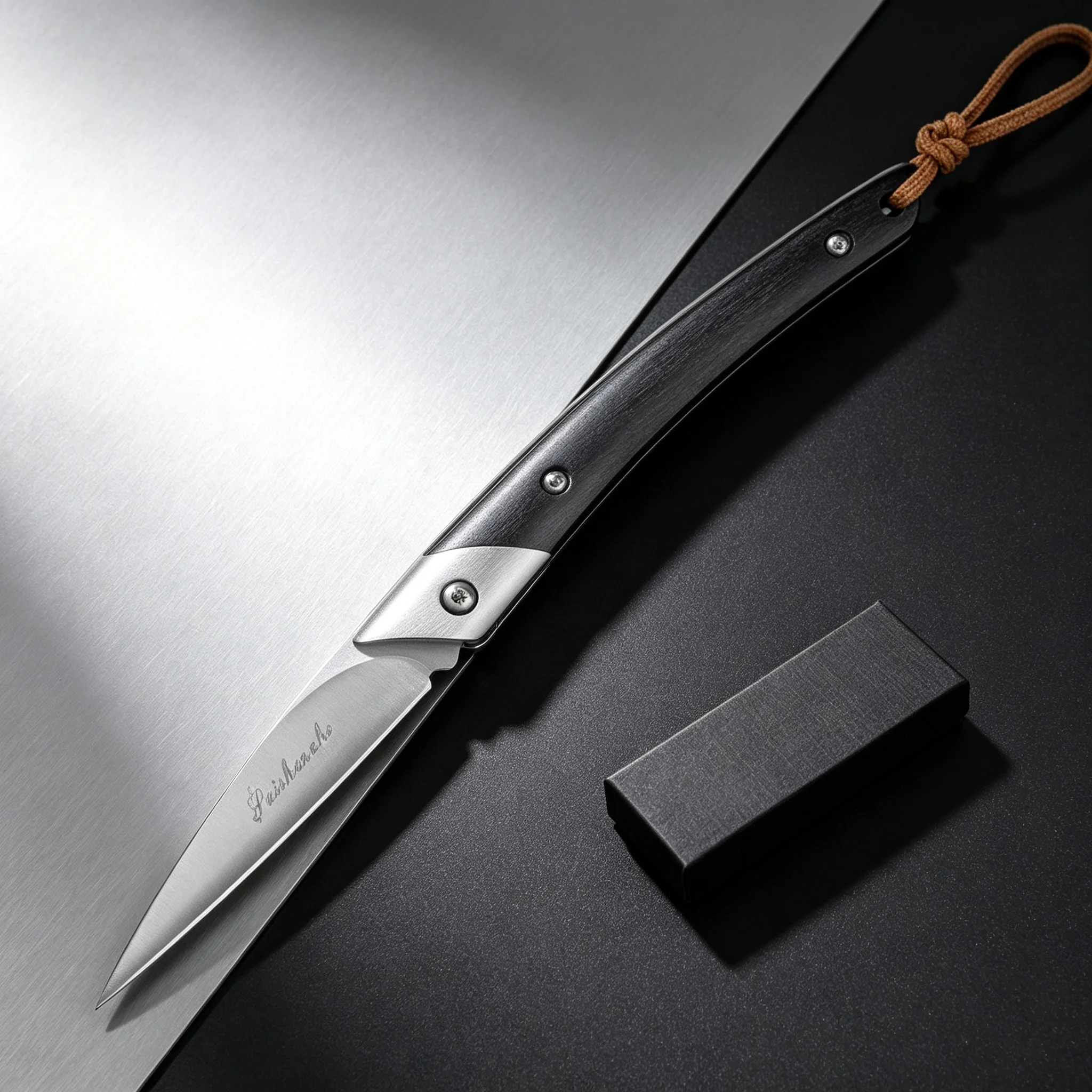 Professional kitchen knife - high-end, foldable knife, high-carbon steel, fruit knife with sharp cutting edge, small knife