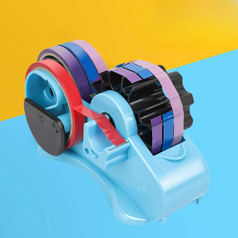 Tape Holder Cutter Plastic Automatic Roller Stationery Transparent Sealing Tape Dispenser Washi Tape Organizer