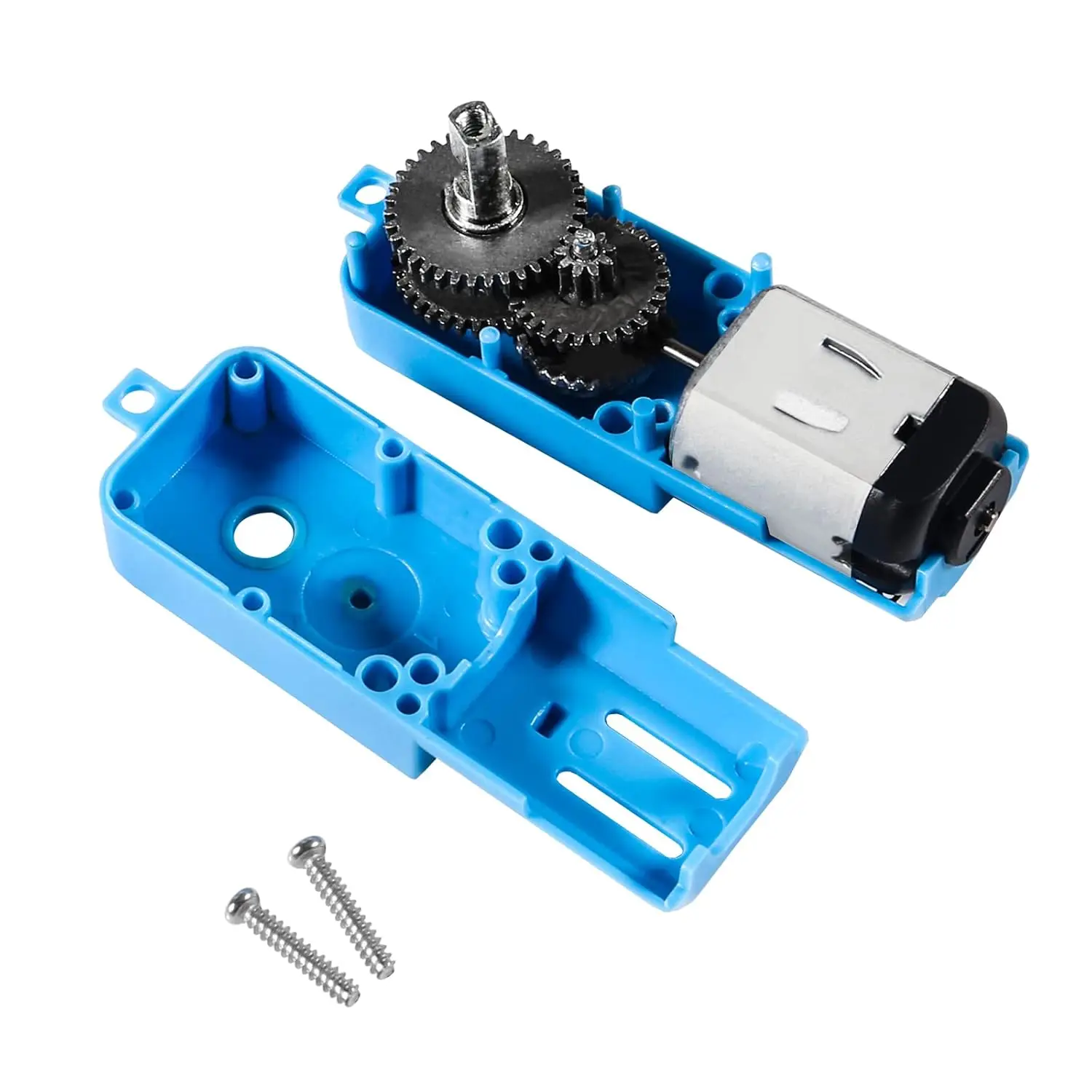 4Pcs Metal Gear Motor TT DC 3V-6V Gear Motor Ratio 1:90 All Metal Speed Reducer Gear Box Motor Single Axis Motor for Robot Smart