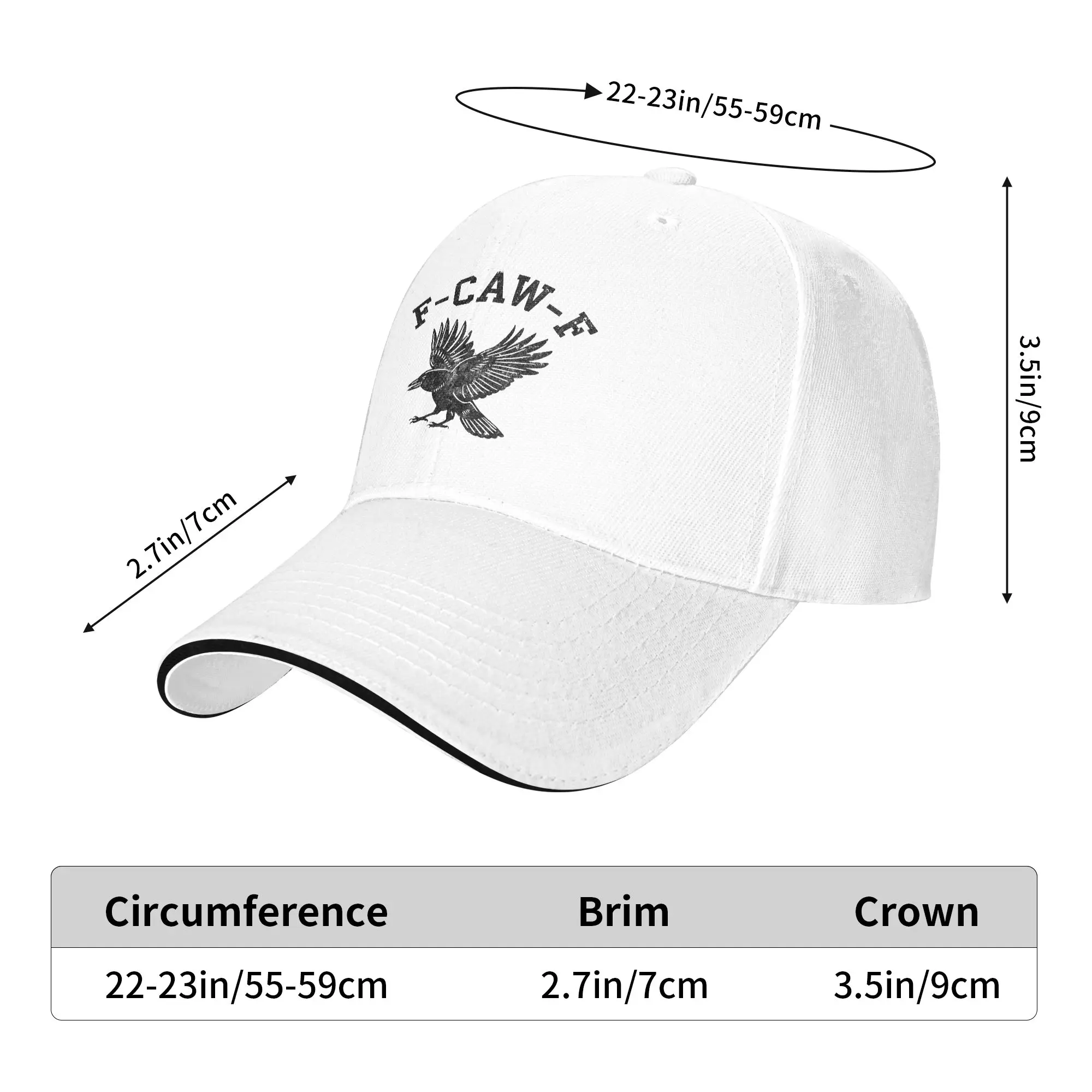 Funny F CAW F Crow Baseball Cap  Hiking Fishing Dropshipping Hip Hop Hats Women Men Classic Design Baseball Caps