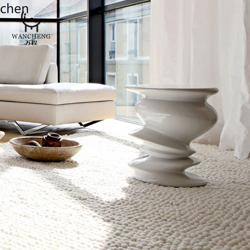 HT Creative Art Rochburg Spiral Coffee Table Living Room Leisure Sofa Side Table