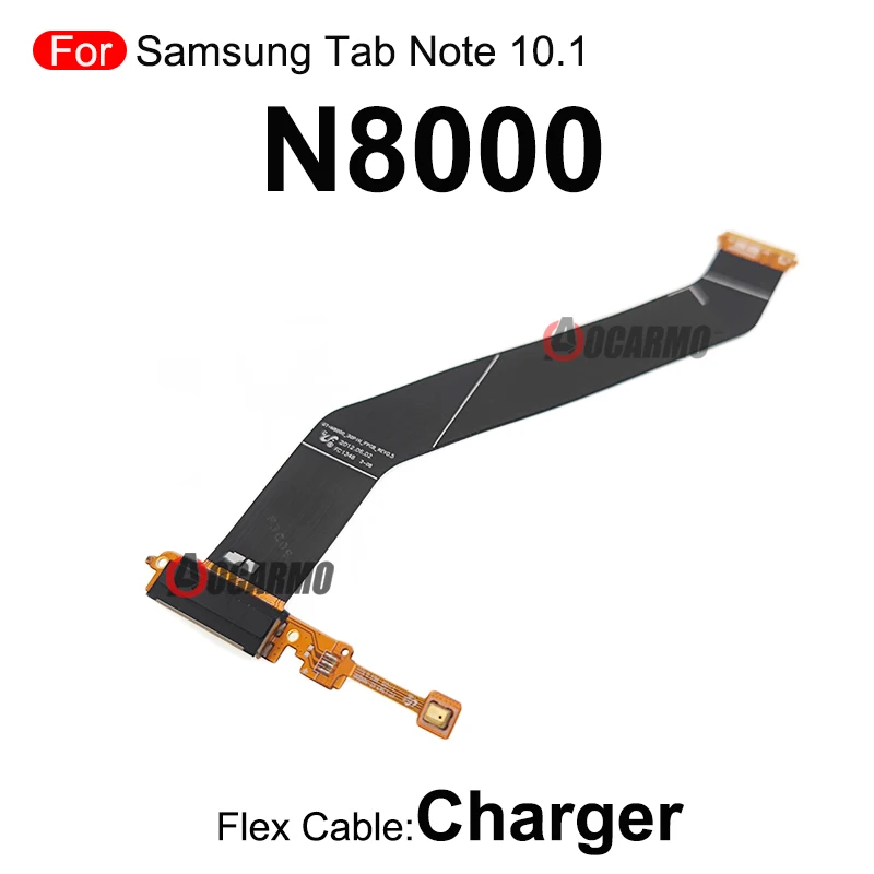 For Samsung Galaxy Tab Note 10.1 N8000 USB Charging Port Charger Dock Flex Cable With MicPhone Replacement Parts