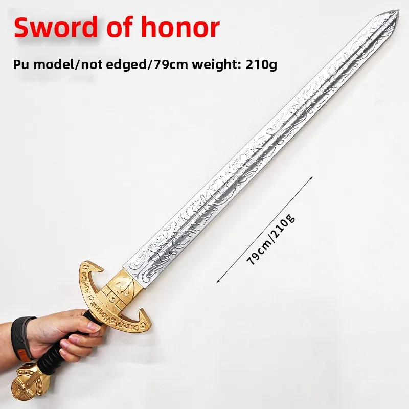 

80cm/31.5in PU Katana Pharaoh Sword Dreamy Model Props Glory Western Cross Game Peripherals Cosplay Ornaments Outdoor Toy Regalo