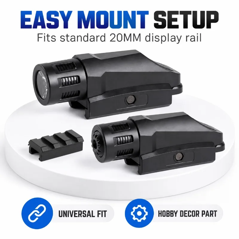 Rail Installed ABS Model Light Beam Indicator Hobby Decoration Fitting