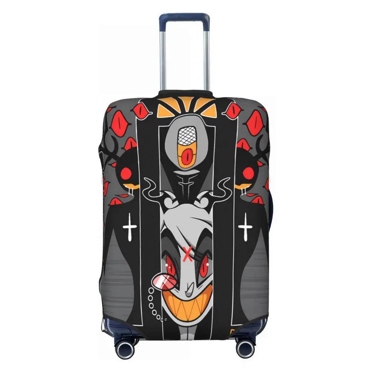 Hazbin Hotels Suitcase Cover Business Vacation Practical Luggage Supplies Protection