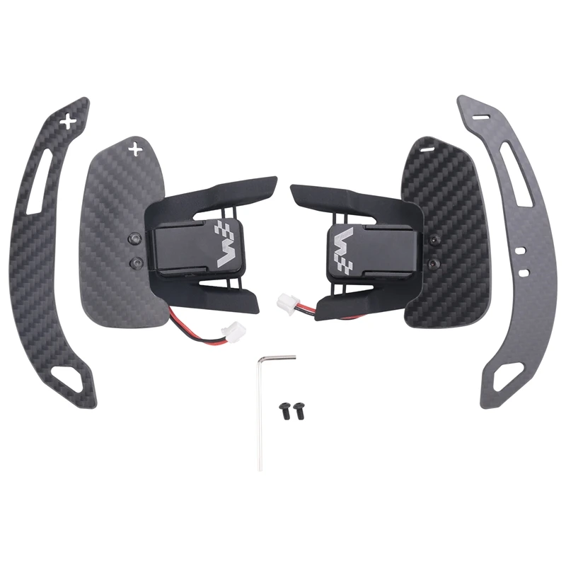 Sports Steering Wheel Real Carbon Fiber Magnetic Steering Wheel Shift Paddles For VW Golf 7/7.5 GTI/R