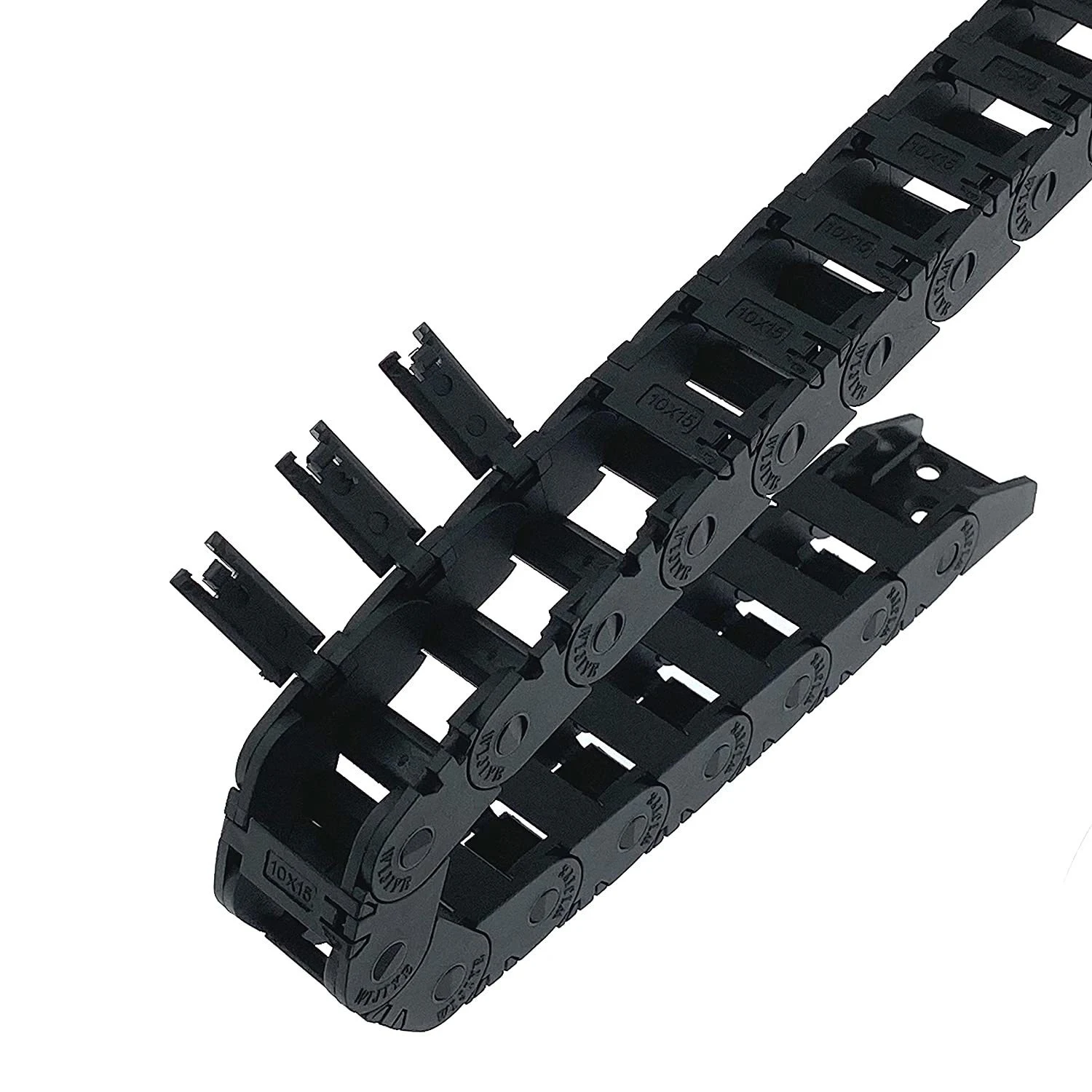 Open Energy Chain 10x11 10x15 L1000mm Cable Carrier with Ends for Voron Trident 2.4 CNC 3D Printer